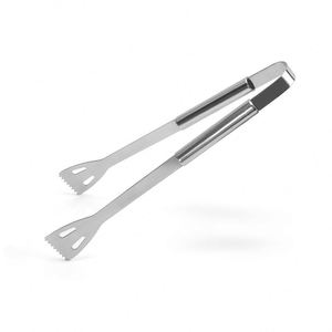 Ensemble d'outils de barbecue en acier inoxydable avec poignée tubulaire, pince, spatule, fourchette, sac en tissu Oxford, ensemble de 20 pièces pour l'extérieur - Product Image 4