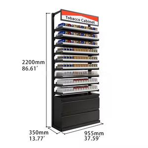 Tùy Chỉnh Trọng Lượng Nhẹ Duy Nhất Hai Mặt Kim Loại Thuốc Lá Cửa Hàng Hiển Thị Đứng Di Động Push-Kéo Thuốc Lá Hiển Thị Đứng - Product Image 6