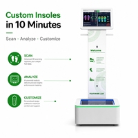 Escáner de pie ortopédico, plantillas de análisis de marcha 3D de detección rápida, interfaz USB ortopédica personalizada, fuente de luz CCD