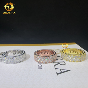 Nhẫn eternity đính đá moissanite VVS toàn bộ, chất liệu bạc S925, có chứng nhận GRA, hàng thời trang cao cấp, số lượng lớn, rất được ưa chuộng - Product Image 6