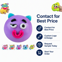 Jouet sensoriel anti-stress Smush & Stay Squishy à visage d'animal mignon, le plus vendu, pour enfants, jouets promotionnels