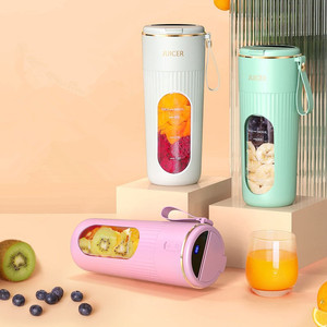 Nuovo articolo OEM 7.4V 80W 340ML Usb ricaricabile Mini portatile succo di frutta frullatore con Display LCD per interni, esterni - Product Image 2