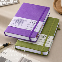 Nouveau produit : Bloc-notes A5 en similicuir cousu, couverture rigide, imprimé UV, 204 feuilles, agenda avec élastique
