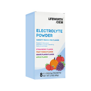 लीववर्थ निजी लेबल चीनी मुक्त हाइड्रेशन पाउडर इलेक्ट्रोलाइट पेय वाइटनम पानी इलेक्ट्रोलाइट बैग पैकेजिंग के साथ - Product Image 2