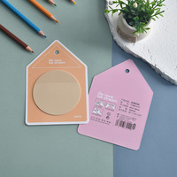Blocs-notes transparents autocollants ronds en PET couleur Morandi, pour papeterie, carnet, journal, fournitures de bureau et scolaires