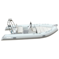 Offre Spéciale à grande vitesse 16ft Rib 480 Hypalon/PVC semi-rigide coque en fibre de verre RIB bateau gonflable