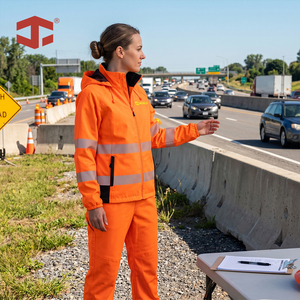 <span class=keywords><strong>Chaleco</strong></span> de Seguridad Reflectante de Alta Visibilidad para <span class=keywords><strong>Mujer</strong></span> JIADE, Chaqueta Reflectante Transpirable, Pantalones de Malla de Talle Bajo, <span class=keywords><strong>Gabardina</strong></span> 150D para Verano - Product Image 1