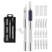 Ensemble de couteaux à découper en métal antidérapants de qualité pour le bricolage Outils à main personnalisés pour la réparation de PCB de téléphone portable Hobby Craft OEM