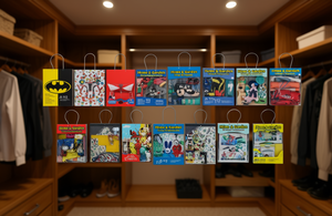 Home & Garden Clothing Organizer JS-112 Foldable Rectangle <b>Hook</b> Type <b>Plastic</b> 33x15x85cm Wardrobe Storage Children's Style - Product Image 2