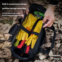 Sac de rangement pour piquets de camping, sac à outils pliable imperméable en Oxford 900D pour piquets de tente, hamac et accessoires de auvent
