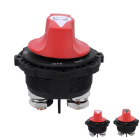 Interruptor de Desconexión de Batería 32V DC 300A ON-OFF Bipolar Rojo 50/60Hz para Auto, Vehículo Todoterreno, Camión, Barco