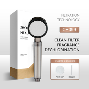 <span class=keywords><strong>Soffione</strong></span> <span class=keywords><strong>Doccia</strong></span> Esteso Trasparente Grigio in ABS Ecologico, Risparmio Idrico, per Hotel <span class=keywords><strong>e</strong></span> Bagno - Product Image 2