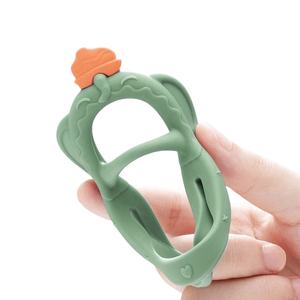 Mordedor de bebé de silicona de grado alimenticio sin BPA al por mayor juguete sensorial para bebé nunca se le cae dentición Gelang Mainan mordedor Bayi Silikon - Product Image 5