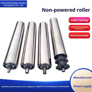 定制非动力钢制滚筒输送线，带实心工厂滚筒-全新 - Product Image 3