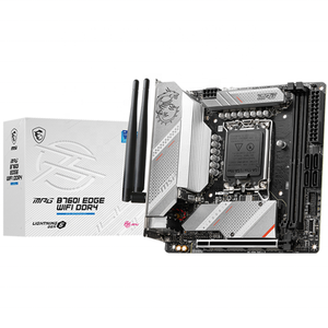 Carte mère MSI MPG B760I Edge WiFi <span class=keywords><strong>DDR4</strong></span>, compatible avec les processeurs Intel B760/LGA 1700 13400F/13600KF/<span class=keywords><strong>13700KF</strong></span>, prise en charge du Wi-Fi 6E - Product Image 1