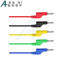 JIALUN Banana Plug Test Lead Cable Copper Conductor Multimeter Wire 5 Colors