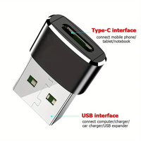 Adaptateur USB-C vers USB Tencenta neuf, convertisseur, prise mâle type-C vers femelle USB, transfert de données de charge, sortie CC, matériau ABS
