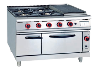 غلاية طهي حرة من الفولاذ المقاوم للصدأ للخدمة الشاقة ، موقد احترافي ، مجموعة غاز البروبان غاز طبيعي lpg 4 6 في 1 موقد مع فرن - Product Image 3