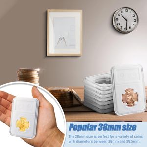 Support de présentation pour pièces de monnaie Morgan Silver Dollar, avec capsule de sécurité à quatre points, étui de collection - Product Image 5
