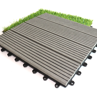 Planches de terrasse en composite bois-plastique antidérapantes modernes pour l'extérieur, clôtures de sécurité, installation facile, intimité, terrasse solide en WPC
