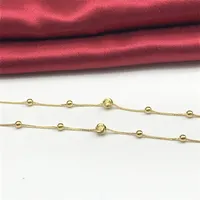 Luxe Main Chaîne Perle AU750 Réel Fine Jewelry Pawnable Or Bijoux Pur 18k Bracelet pour Femme En ou 18k Véritable