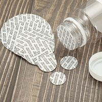 Coussinets en mousse pour couvercles de 20/24/28/30/38 mm, 5000 pièces de joints adhésifs ronds en PS sensibles à la pression pour bocaux en plastique, bouteilles, bouchons et flacons de conserve