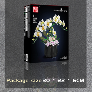 Mould King 24108 1014 Uds flor Serie orquídea bonsái flor ornamento modelo de bloques de construcción juguete educativo técnico regalo de Festival - Product Image 6