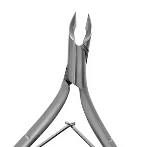 Stainless Steel Cuticle Nippers 10.0 Mm Jaw Flat Shape Sharp Tip Durable <b>Nail</b> <b>Tool</b> for Finger Manicure - Product Image 1