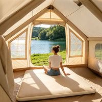 Matelas gonflable ultra-épais à structure Drop Stitch, imperméable, pliable et portable pour le camping en plein air, en voiture et en tente