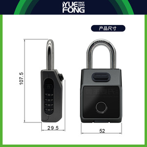 Yuefeng Maishi Smart <b>Padlock</b> Fingerprint Password Waterproof Electronic Lock For Home Outdoor Use - Product Image 2