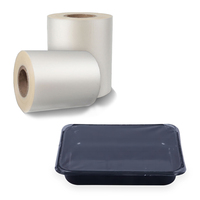 Film plastique thermoscellable anti-buée pour barquettes CPET, film de couvercle pour barquettes alimentaires, compatible four, pour emballage MAP
