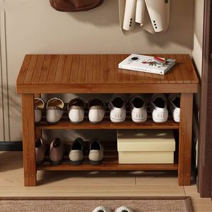 Banco Zapatero Moderno de <span class=keywords><strong>Bambú</strong></span> Convertible con Estante Expandible, Ecológico y Duradero, Mueble de Almacenamiento para Sala de Estar - Product Image 6