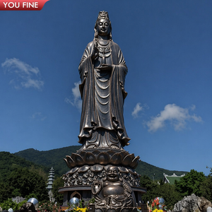 รูปปั้นพระโพธิสัตว์กวน<span class=keywords><strong>อิ</strong></span><span class=keywords><strong>ม</strong></span>สีบรอนซ์ YOUFINE พร้อ<span class=keywords><strong>ม</strong></span>ฐานดอกบัว สำหรับตกแต่งวัด สถานที่ท่องเที่ยว และภูมิทัศน์ - Product Image 2