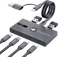 Hub USB C de 6 Puertos, Divisor Tipo-C y USB 3.2 a USB C para PC, Laptop, MacBook Pro/Air, iMac, Surface Pro, Chromebook