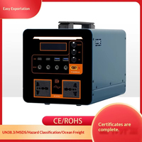 Power Bank LiFePO4 Portabel 600W untuk Luar Ruangan 220V Kapasitas Besar Gelombang Sinus Murni Penyimpanan Energi RV Baterai Lithium Daya Tinggi