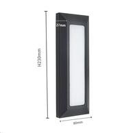 Lampe murale d'escalier moderne 3,8W pour intérieur, éclairage mural LED d'escalier extérieur IP65 pour jardin, cour, couloir