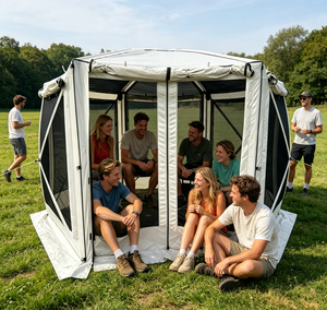 Tente Pop-Up Robuste en Oxford 300D pour 6 à 8 Personnes, Abri Moustiquaire pour Fêtes en Plein Air et Camping - Product Image 5
