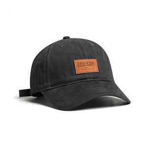 Casquette de baseball de haute qualité en gros pour enfants, hommes et femmes, avec logo personnalisé, motif Argyle brodé à la main, style streetwear, patch en cuir - Product Image 3