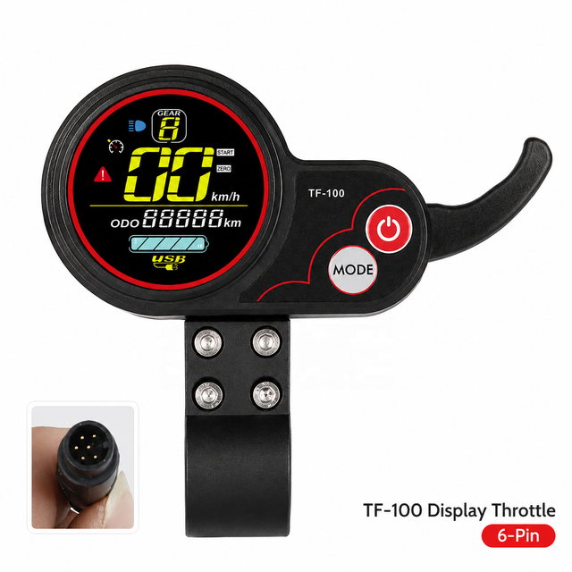 TF-100 6 Pin LCD Display Thumb Throttle Dashboard for M4 Electric Scooter Replacement Spare Parts Wholesale