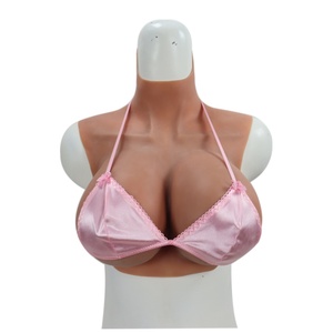Col haut G Cup Silicone Breast Formes Artificielles Faux Seins pour Drag Queen Transsexual Shemale MTF - Product Image 2