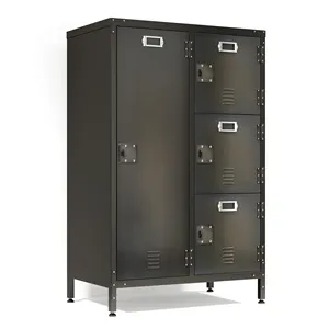 SteelArt metal material office furniture 4 door Retro lockers Retro storage filing cabinet