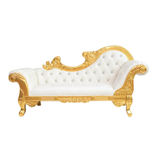 كرسي استرخاء فاخر للزفاف بتصميم ملكي فيكتوري أبيض للبيع بالجملة - Product Image 2