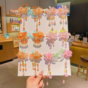 Pinzas para el pelo de aleación estilo chino para niñas, accesorio para disfraz Hanfu infantil, diadema con colgante de flor - Product Image 2