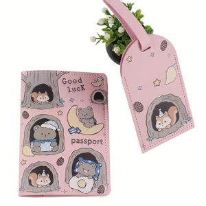Kapi Barra Anime Cartoon Animal Prints Waterproof Ultra-Light PU Leather Travel <b>Document</b> Storage <b>Bag</b> Antibacterial Protective - Product Image 5
