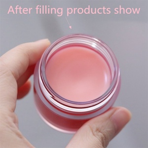 Empty <b>Plastic</b> Small <b>Jars</b> Cheap Price 10g Pink Small <b>Plastic</b> Cosmetic Eye Cream Lip Balm <b>Jars</b> with Colorful Lids - Product Image 5