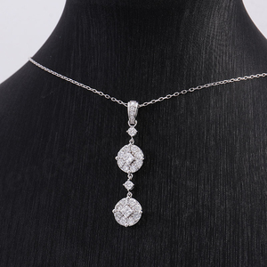 สร้อยคอทองคำแท้ 14K ยี่ห้อซวนหยาง จิวเวลรี่ หรูหรา ประดับเพชร HPHT CVD ที่ได้รับการเพาะเลี้ยงในห้องปฏิบัติการ - Product Image 4