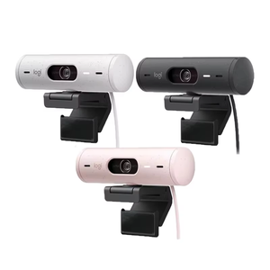 Webcam Logitech BRIO 500 avec correction de la lumière, Full HD 1080p, RightLight 4, mode de mise en cadre automatique - Product Image 1