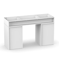 Table de maquillage de luxe moderne pour chambre à coucher avec miroir LED et tiroir, coiffeuse pour chambre