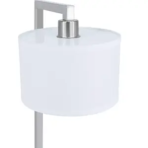 Классическая простая темная бронзовая тумбочка Настольная лампа с USB и белым тканевым оттенком для отеля и офиса