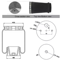 Suspension à ressorts pneumatiques 1S9000 W21-760-9000, sac d'amortissement en caoutchouc à simple port pour camion, accessoires de voiture Qingdao